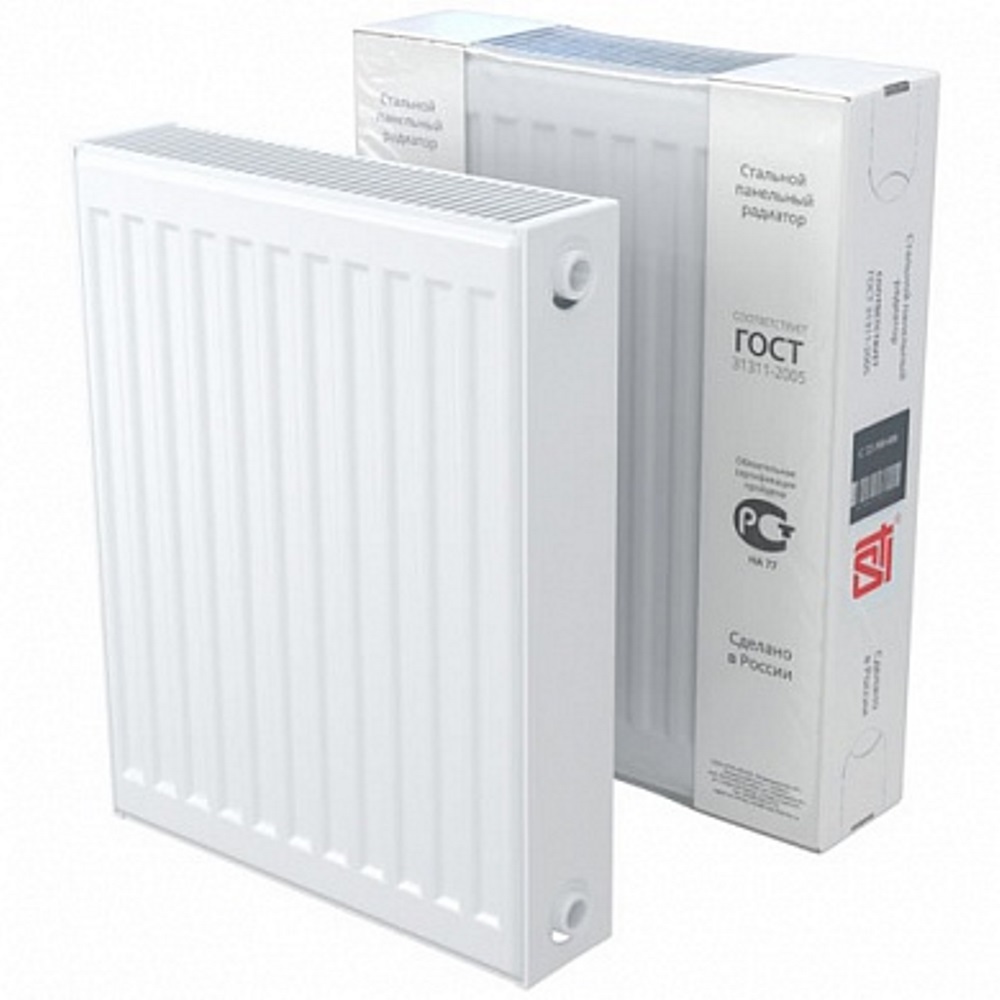 Стальной панельный радиатор STI Compact 22-500 - Белый