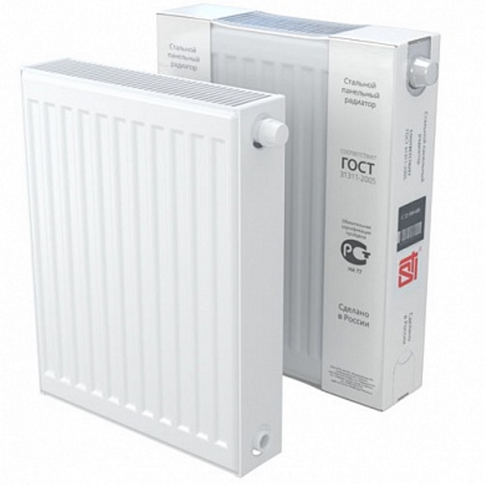 Стальной панельный радиатор STI Ventil Compact 22-500 - Белый — изображение 2