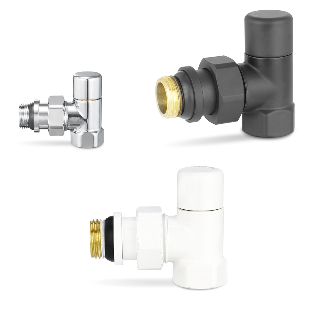 Запорный радиаторный клапан Varmega Design угловой